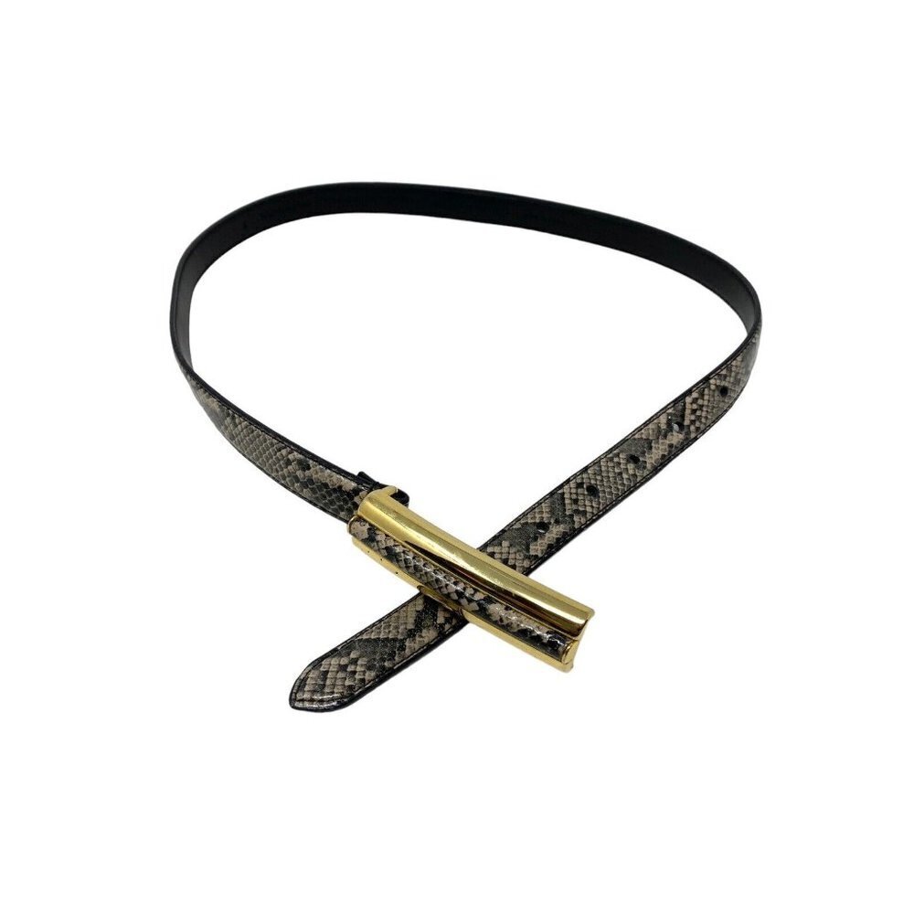 Worthington Womens Snake Skin Print Skinny Fashion Belt Size S Small 27 " -  30"